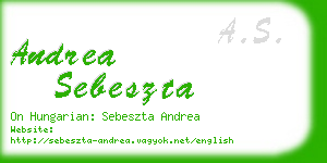 andrea sebeszta business card